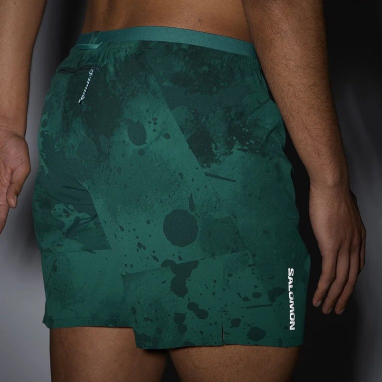 Calções Salomon Cross 7'' No Liner Masculino Verdes | PT G27895